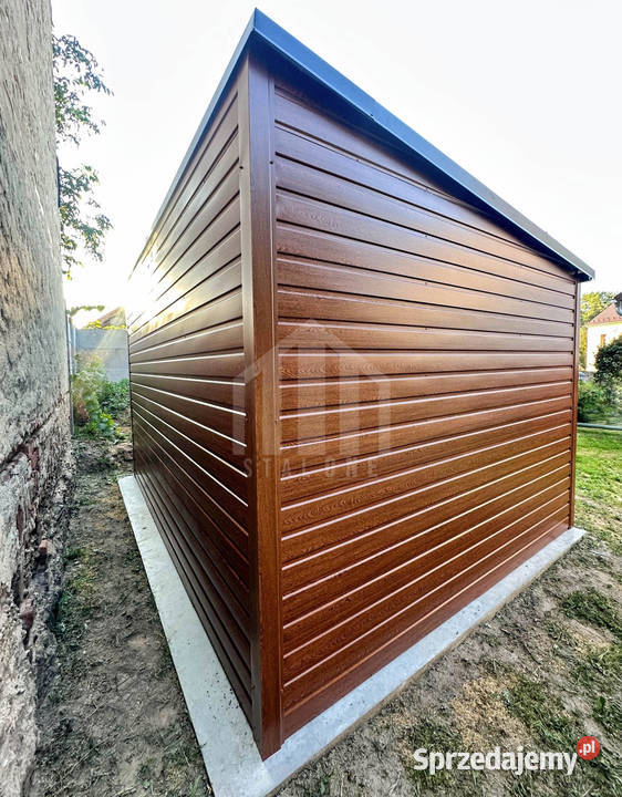 Schowek domek ogrodowy 4x2m brama okno rynna Pabianice