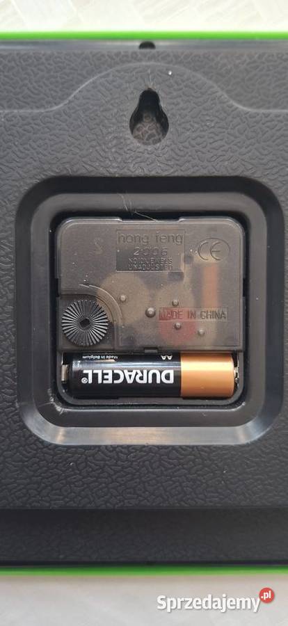 Zegar ścienny wskazówkowy na baterie zielony Małkinia Górna sprzedam