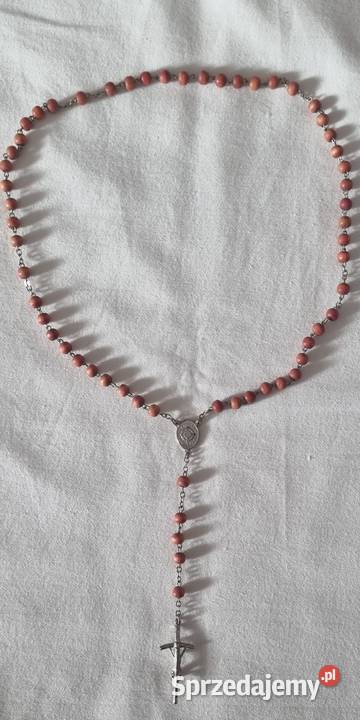 Różaniec z drewnianych koralikówpaciorków mazowieckie Warszawa sprzedam