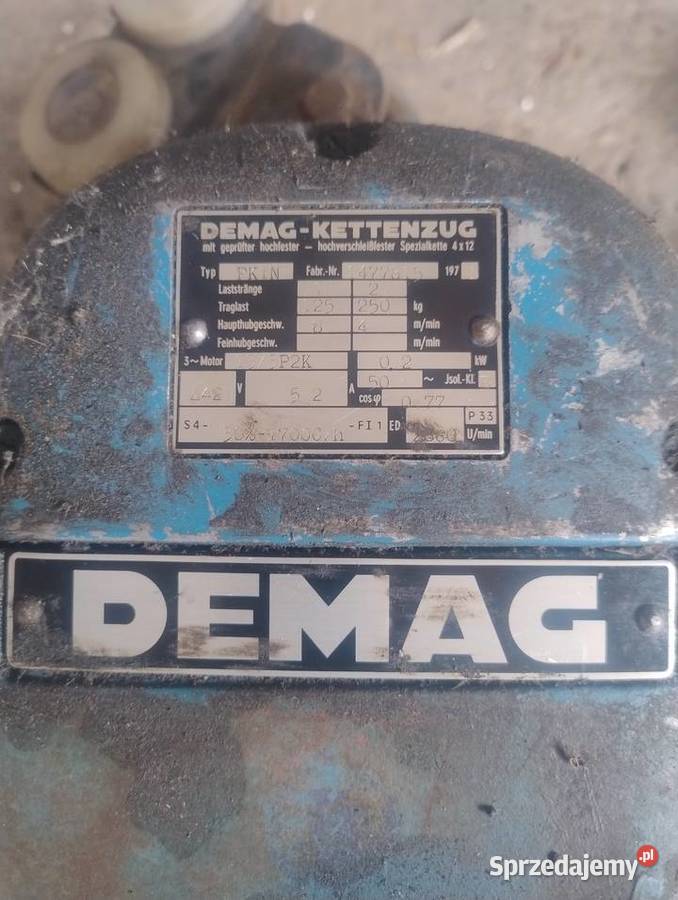 Demag Elektro wciągarka Głubczyce