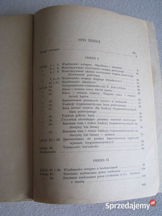 Matematyka Lipczyński Olczak podręcznik IX klasa Brzegi sprzedam