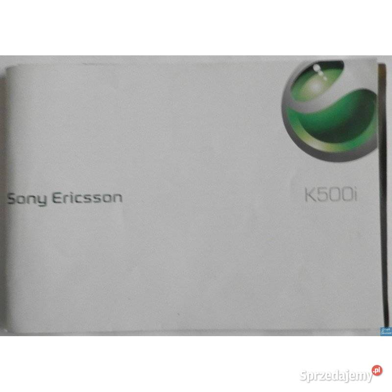 W300i K500i Sony Ericsson Instrukcja Obsługi
