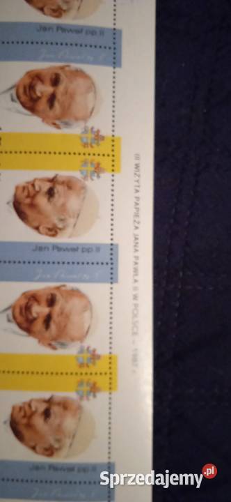 Znaczki Jan Paweł 2 1987r Świdnica