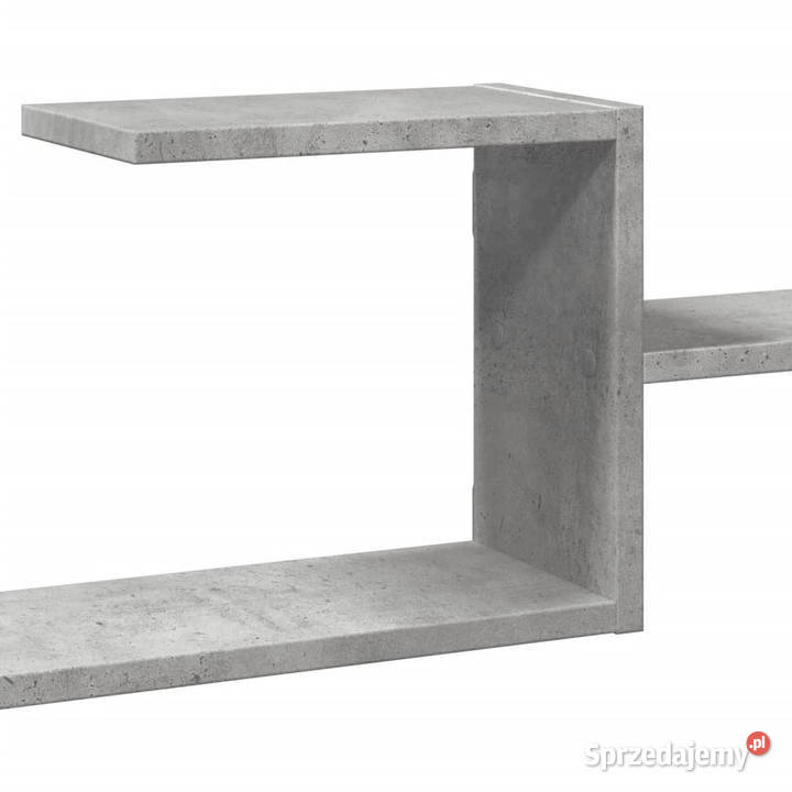 Półka wisząca szarość betonu 104x15x49 WM853203