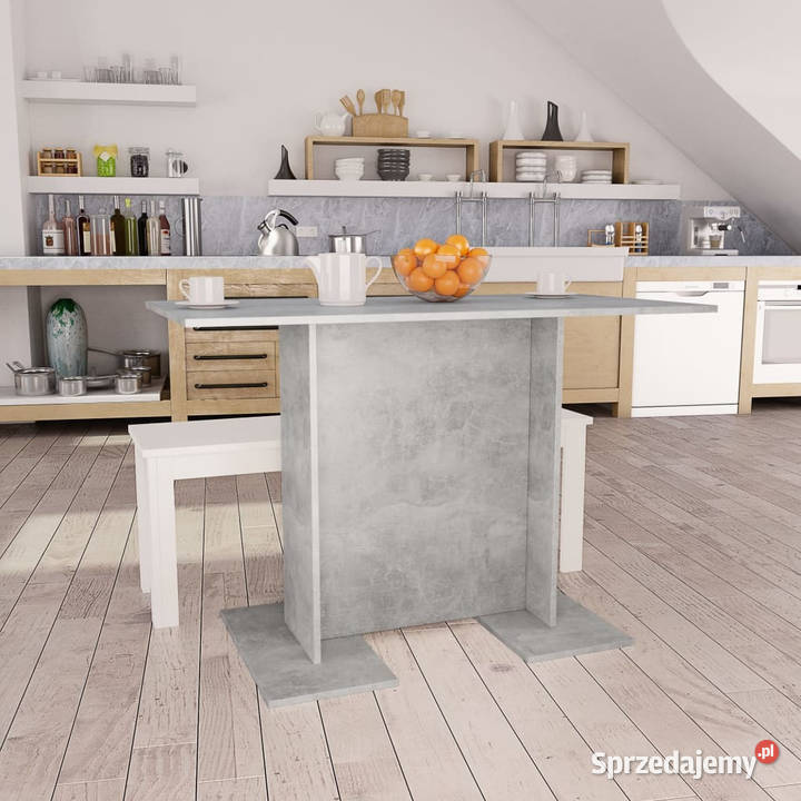 Stół jadalniany szarość betonu 110x60x75 Stoły Meble Warszawa