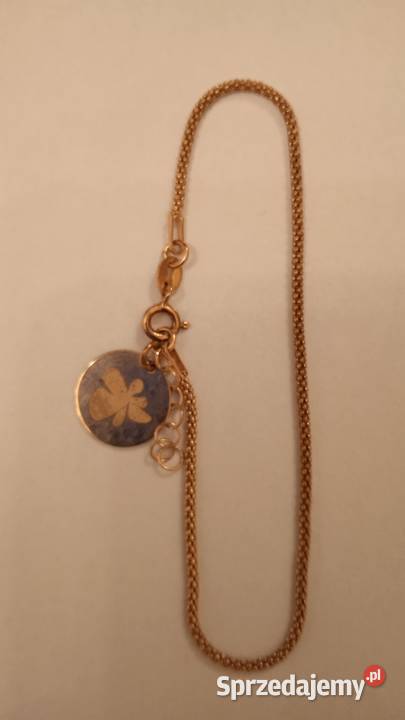 Bransoletka srebrna 925 pozłacana srebrne Warszawa