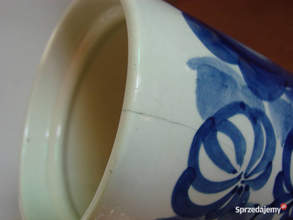 Włocławek fajansowy pojemnik Pruszcz Gdański