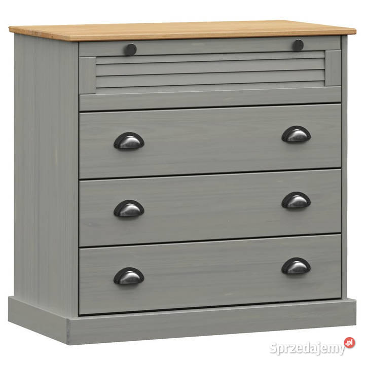 Komoda VIGO szara 80x40x76 lite drewno sosnowe Komody Warszawa sprzedam
