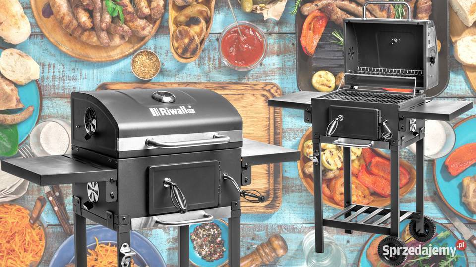 GRILL OGRODOWY WĘGLOWY kobra pokrywa popielnik Warszawa