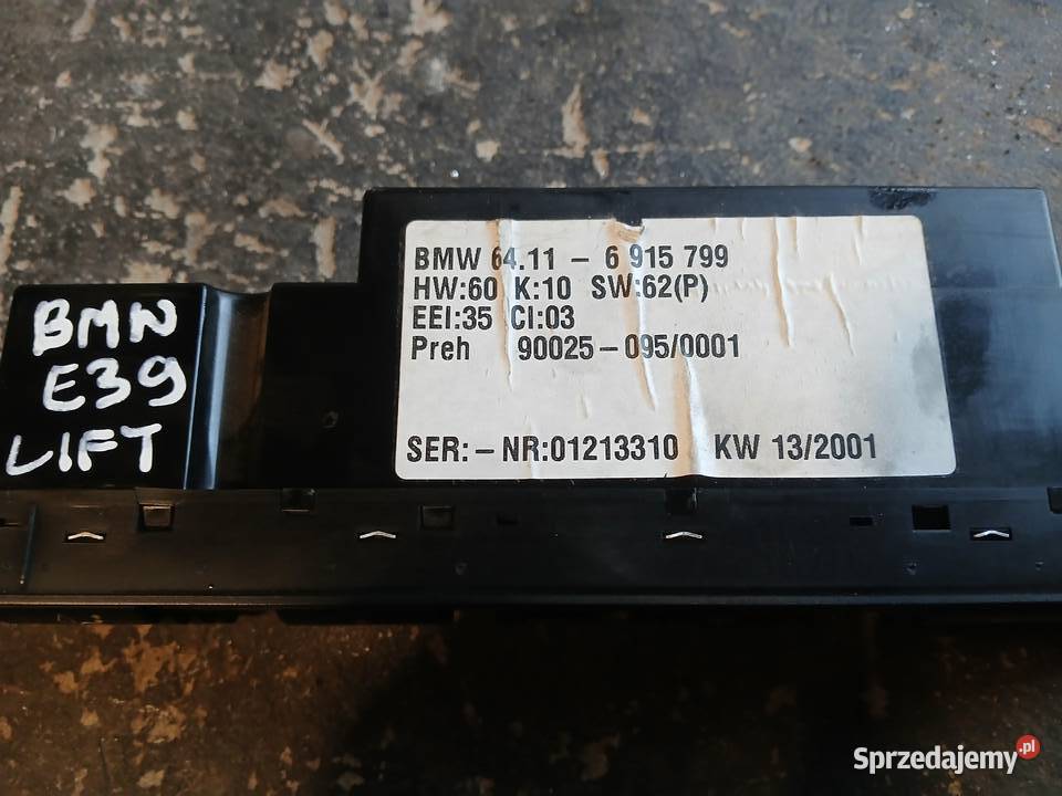 Panel nawiewu klimatronic BMW serii 5 E39 osobowe Radłów
