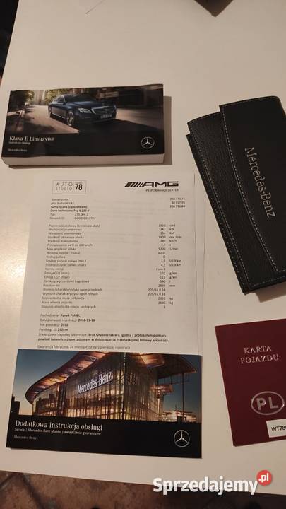 Mercedes E220 20 diesle 197 z Pakietem AMG diesel Tarnów