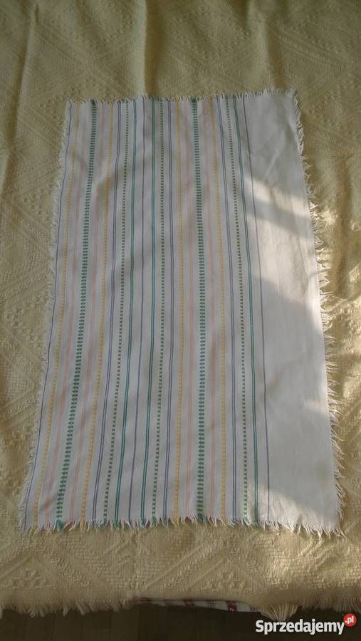 serwetka serweta dwie serwetki polski len Obrusy i serwety sprzedam