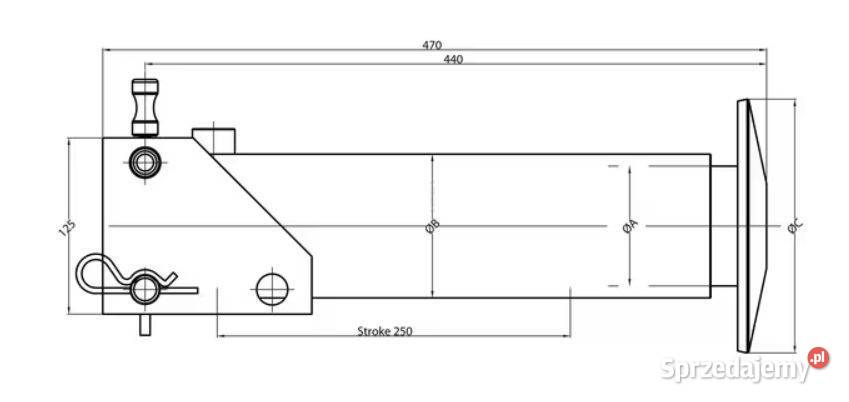 Stopa podporowa hydrauliczna 65250CS z Hydraulika Przasnysz