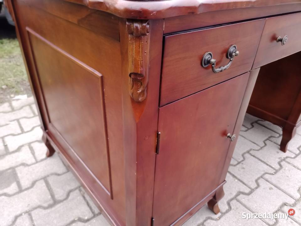 Komplet SANTIAGO 311 i Ława Dąb Skóra Bordo Kozy