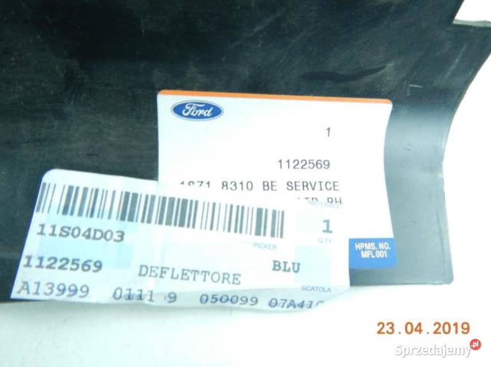 KIEROWNICA POWIETRZA PRAWY FORD MONDEO 0007