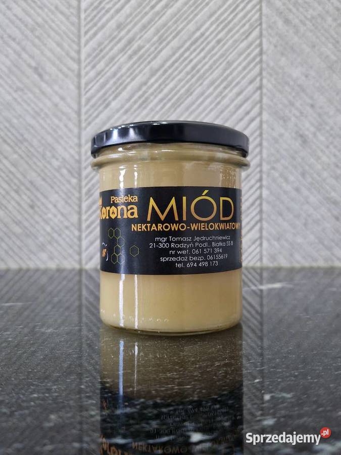 Miód Wielokwiatowy z własnej pasieki 450 g Pszczelarstwo Radzyń Podlaski