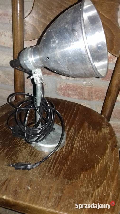 retro lampka na biurko metalowa lata 70 te dolnośląskie Lubań