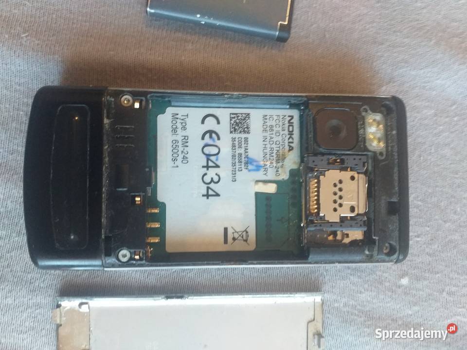 nokia 6500s1 6500 rm240 telefon rozsuwany świętokrzyskie Sandomierz