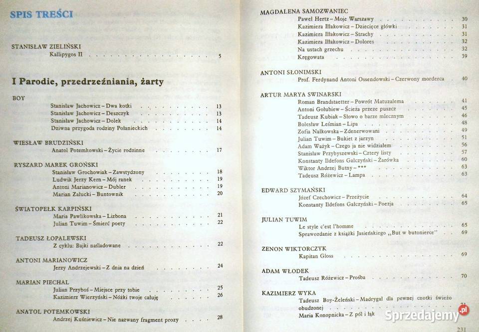 Księga parodii Danuta Sykucka Stanisław twarda Chełm sprzedam