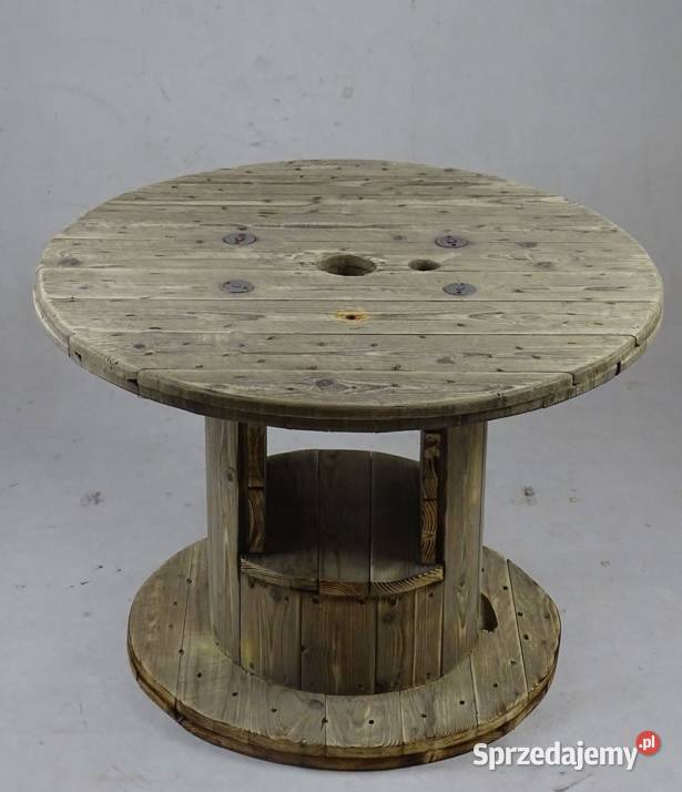 Stolik z desek dębowych beczki whisky stolik 45cm Aleksandrów Łódzki