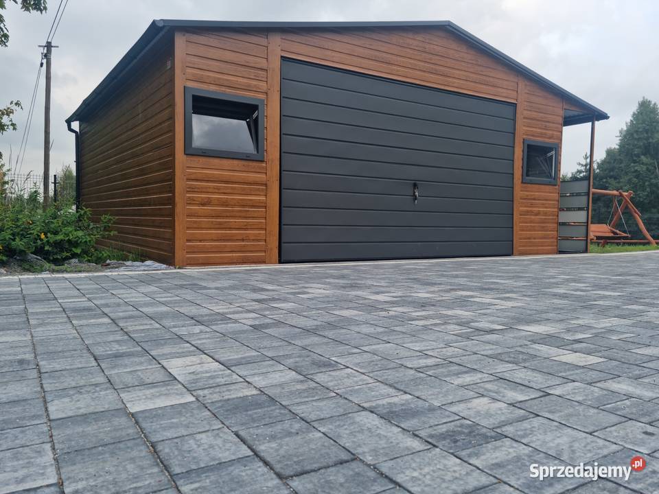 Garaż Blaszany z zadaszeniem bocznym Garaże Lubliniec