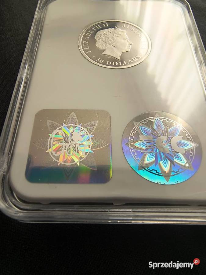 Kangur 2009 proof pół uncji PLATYNA grading PR70