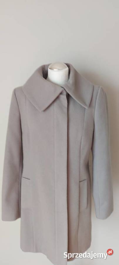 Jasnoszary płaszcz damski FF rozmiar 42 Tychy sprzedam