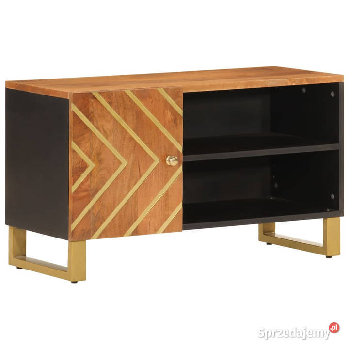 Szafka pod TV brązowoczarna 80x315x46 lite Warszawa