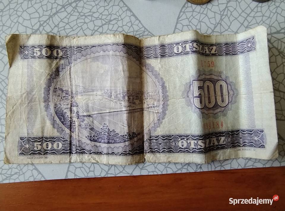 Banknot 500 forintów Żory