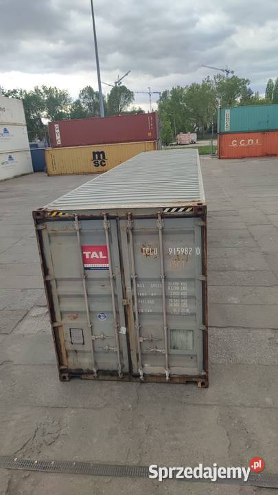 SPRZEDAM UŻYWANY Kontener morski 40HC CW 12 mazowieckie Czerwińsk nad Wisłą