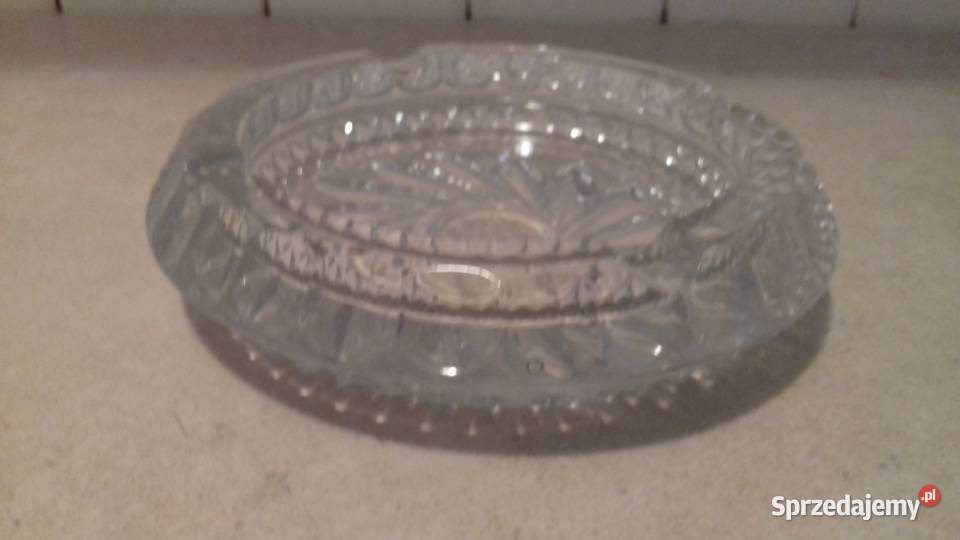 Popielnica kryształowa duża Vintage do Kraków