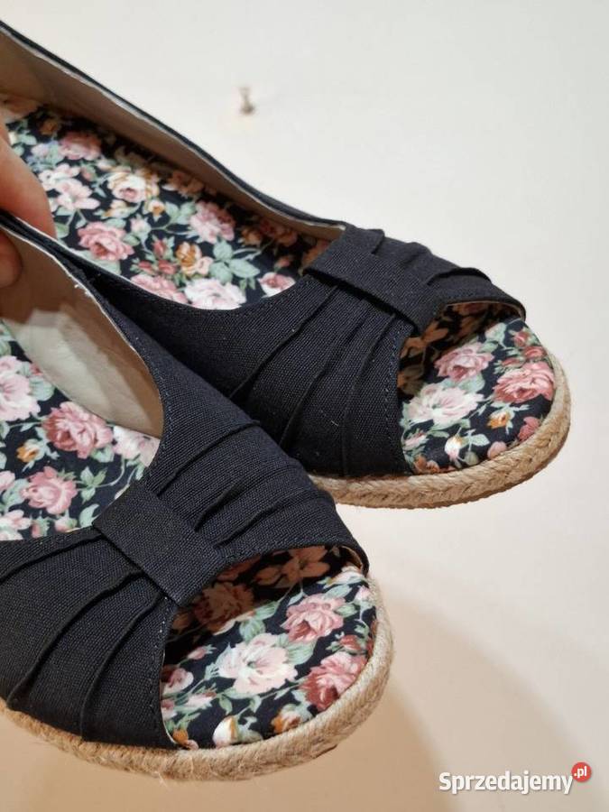 Espadryle 39 koturny damskie letnie wiosenne 26cm małopolskie Kraków