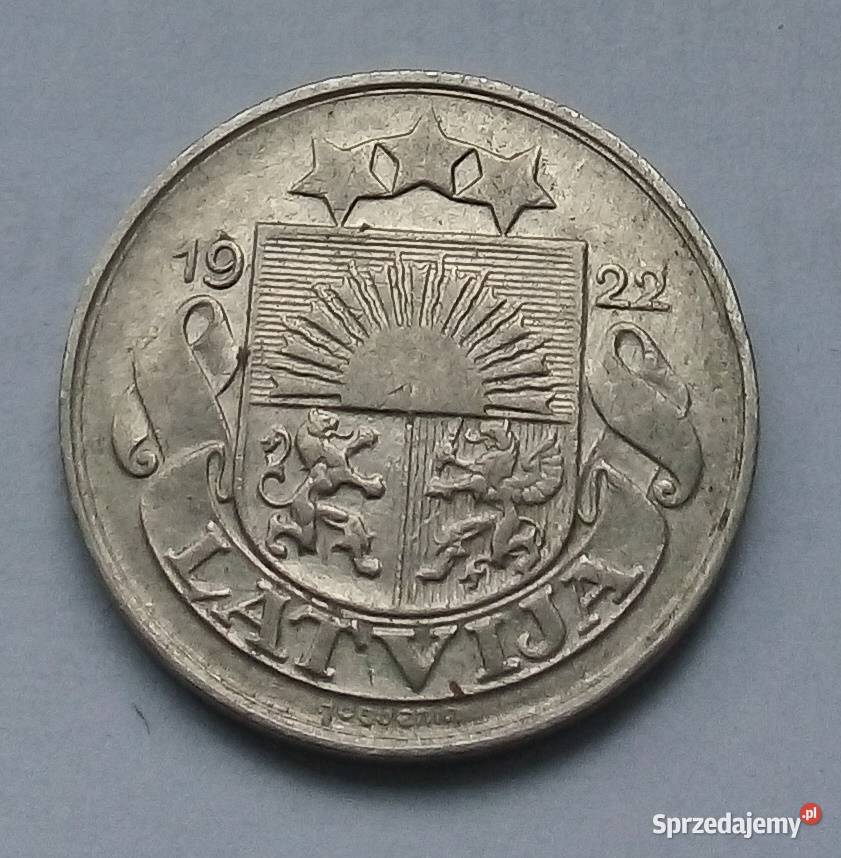 ŁOTWA10 SANTIMU1922 rRZADKA