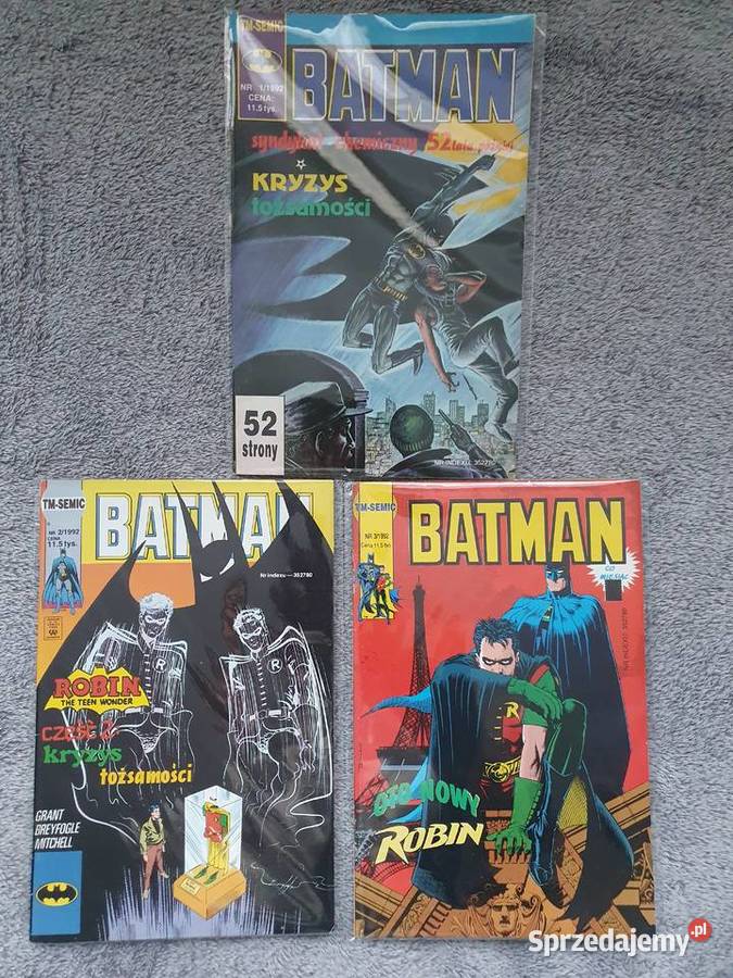 Batman zestaw 7 komiksów TM Semic rocznik 1992 Gdynia