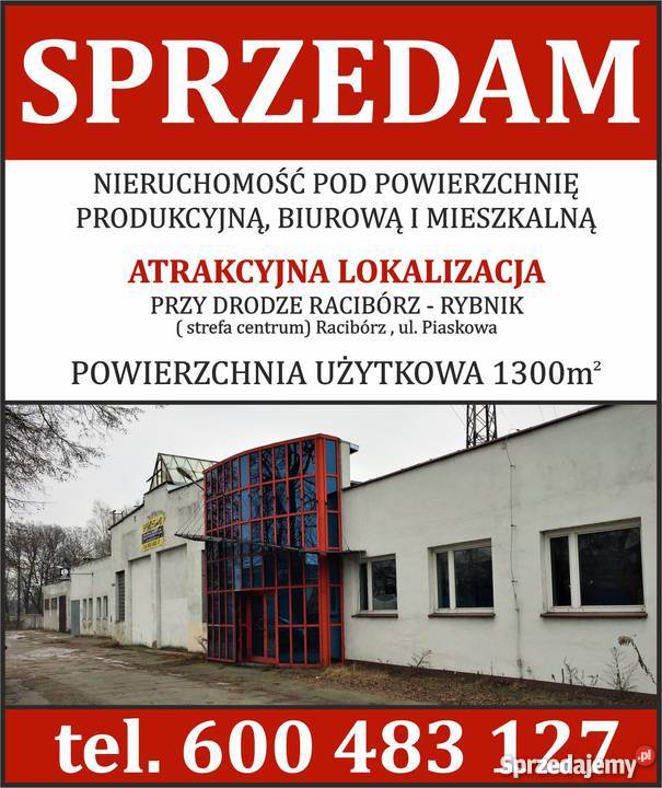 Nieruchomość Racibórz Piaskowa Droga Tranzytowa handlowo-usługowy Lokale użytkowe