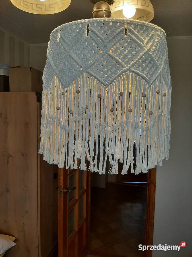 Abażur żyrandol lampa makrama rękodzieło Bydgoszcz