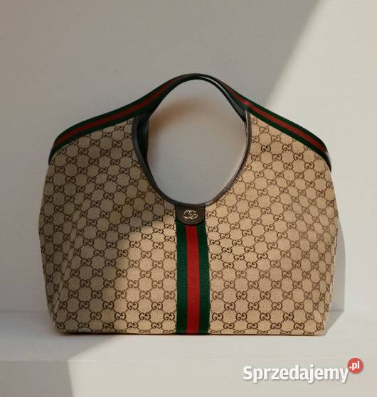Torba plażowa siatka podróżna Gucci Giglio ręki Wrocław