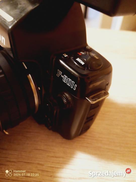 Piękny Aparat Nikon AF F801 S stan idealny Fotografia i Optyka