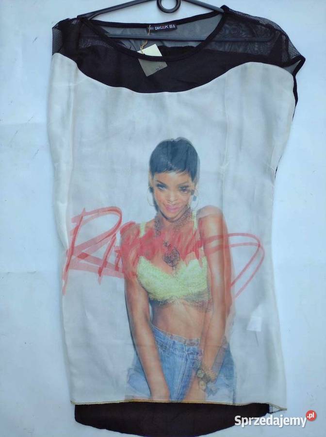 Bluzka damska 3D Rihanna M krótki wielkopolskie Gniezno