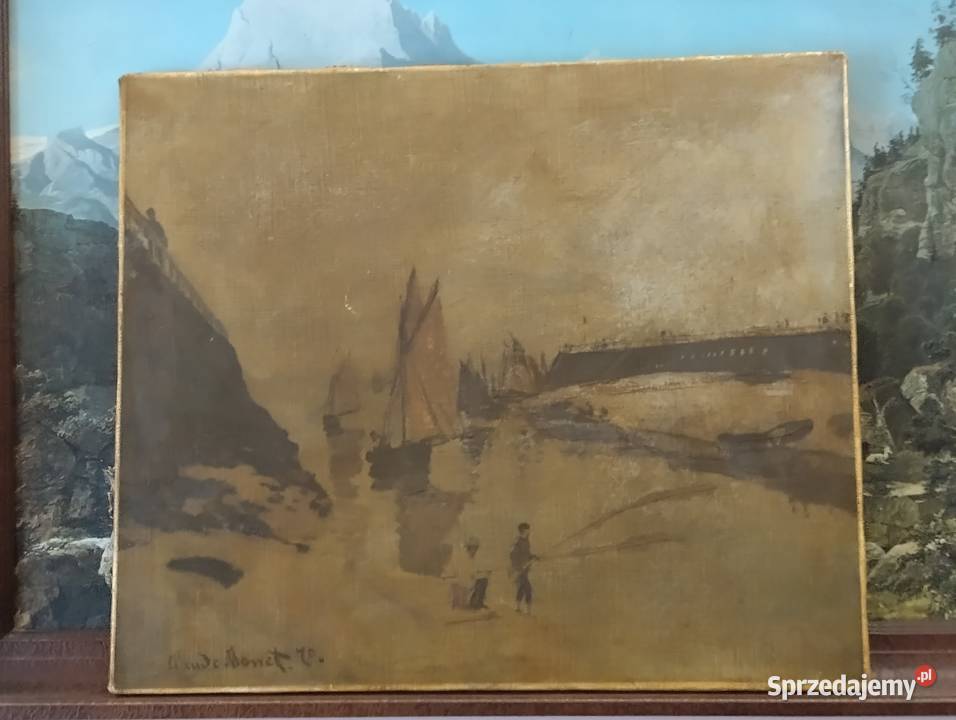 stary obraz falsyfikat Claude Monet Warszawa