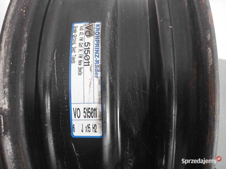 Koło stalowe 15 5x100 ET38 Golf 4 Leon Toledo Koła i felgi świętokrzyskie Sandomierz