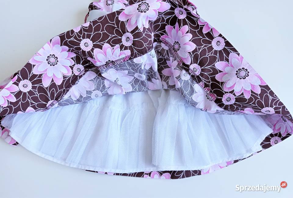 Sukienka kwiaty okazje imprezy okolicznościowe dziewczynka Odzież