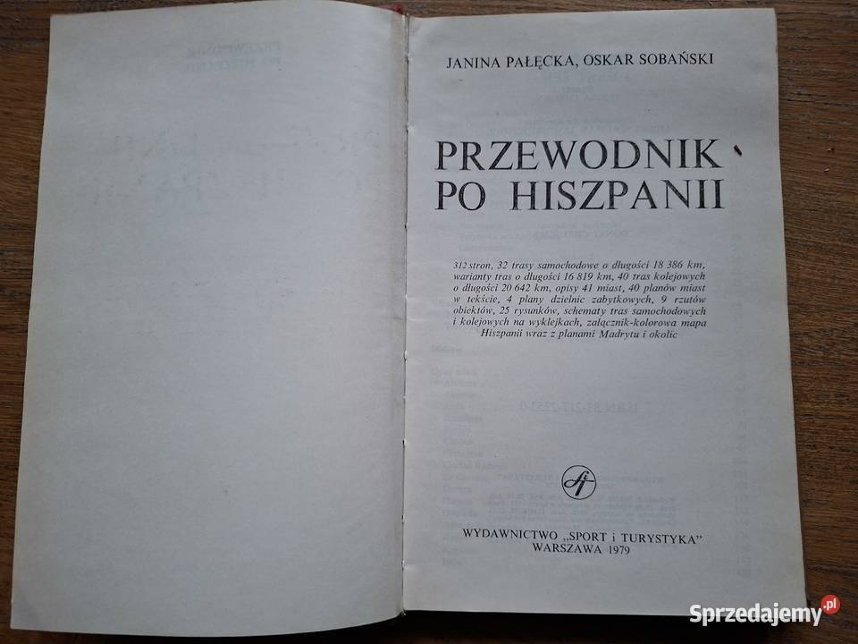 Przewodnik HiszpaniiJ Pałęcka O Sobański Kraków sprzedam