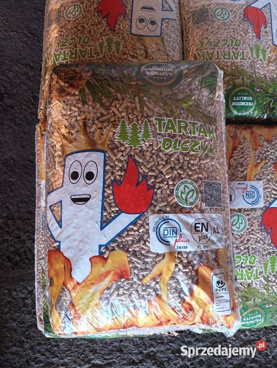 Pellet sosnowy OLCZYK 6 mm workowany EN plus A1 Bolesław