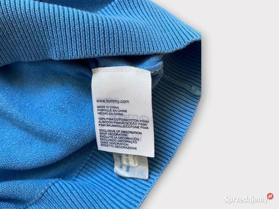 Niebieski sweter Tommy Hilfiger Bolesławiec