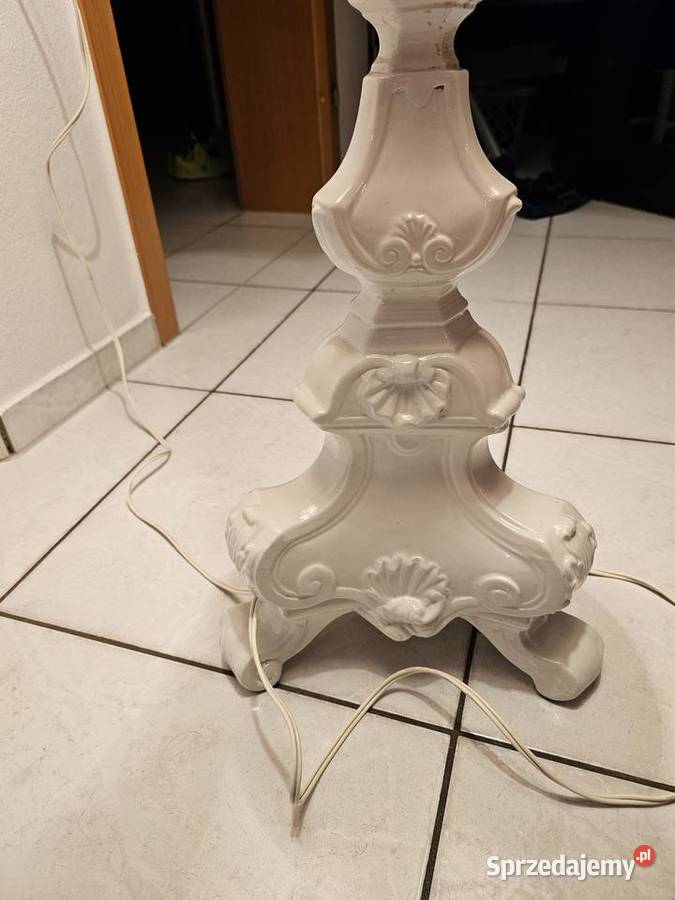 Lampa stojąca porcelanowa małopolskie