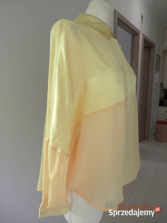 Bluzka Koszula Francuska Cytrynowy Kolor Żółta Łomża