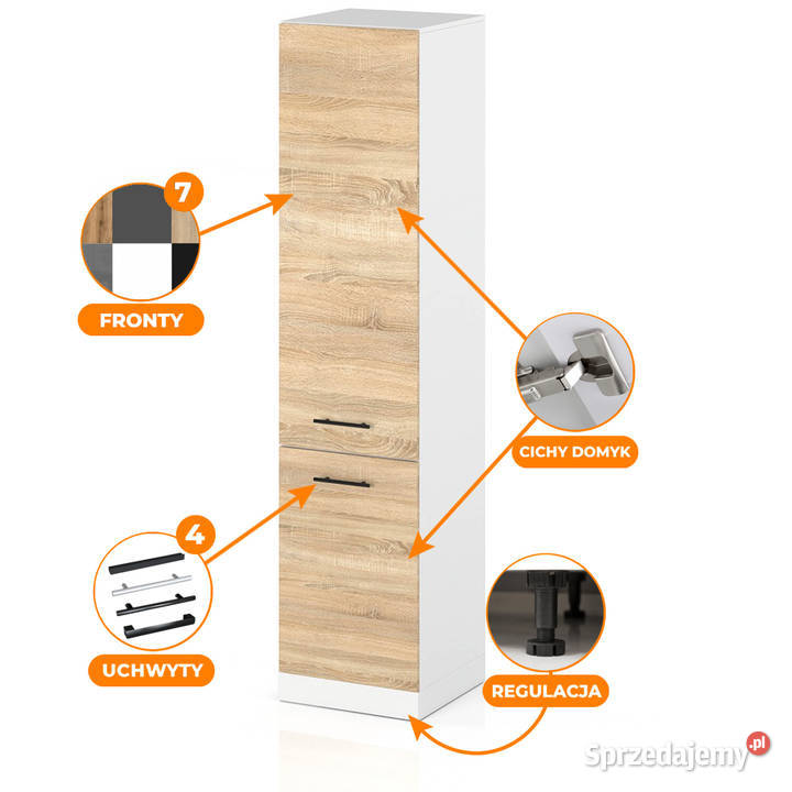 Słupek Kuchenny Stojący 50 Szafka Kuchenna S50 211cm sprzedam