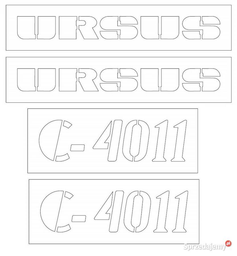 Szablon do malowania Ursus c4011 i inne modele Wola Wiewiecka
