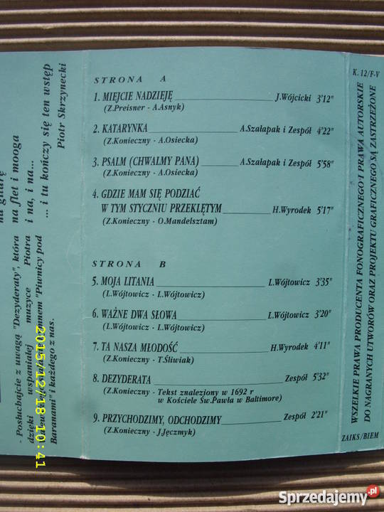 Ballada kaseta PIWNICA POD BARANAMI VOL 3 Wołów